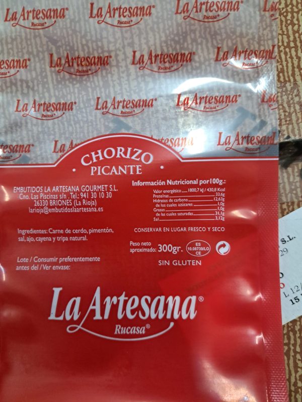Chorizo de Briones - La Artesana - Imagen 2