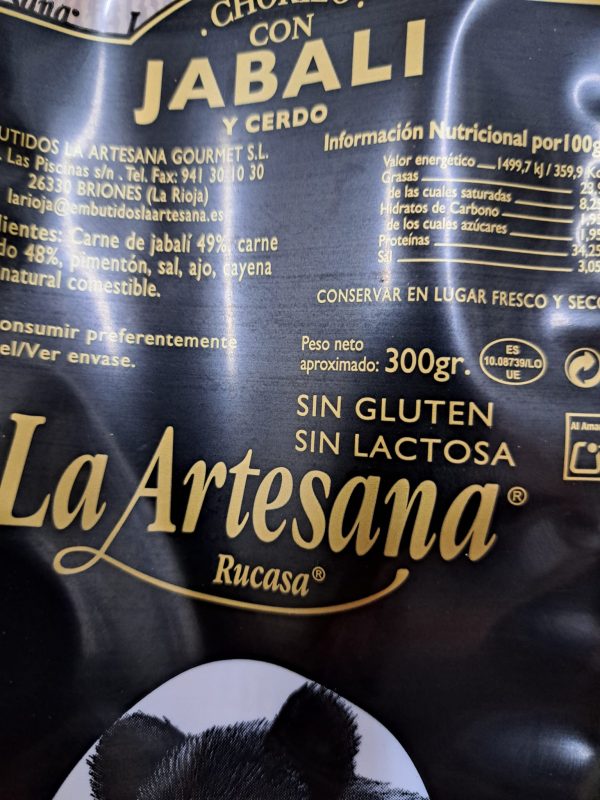 Chorizo de jabalí - Imagen 2
