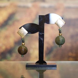 Pendientes piedra verde