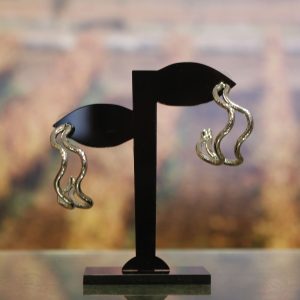 Pendientes ondas - plateados