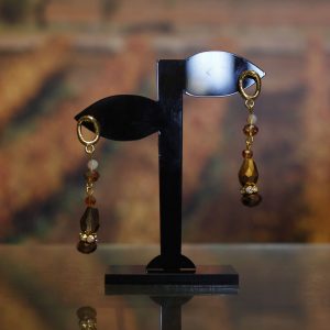 Pendientes largos - ámbar