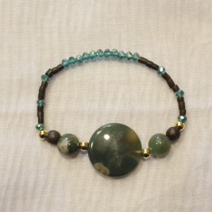Pulsera piedras - verde